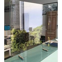 mampara de proteccion de mostrador 170x70 sin ventana