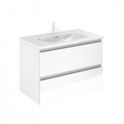 11- ACTIVE - MUEBLE BAÑO + LAVABO -  2 CAJONES - BLANCO